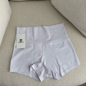 Brand new white workout shorts